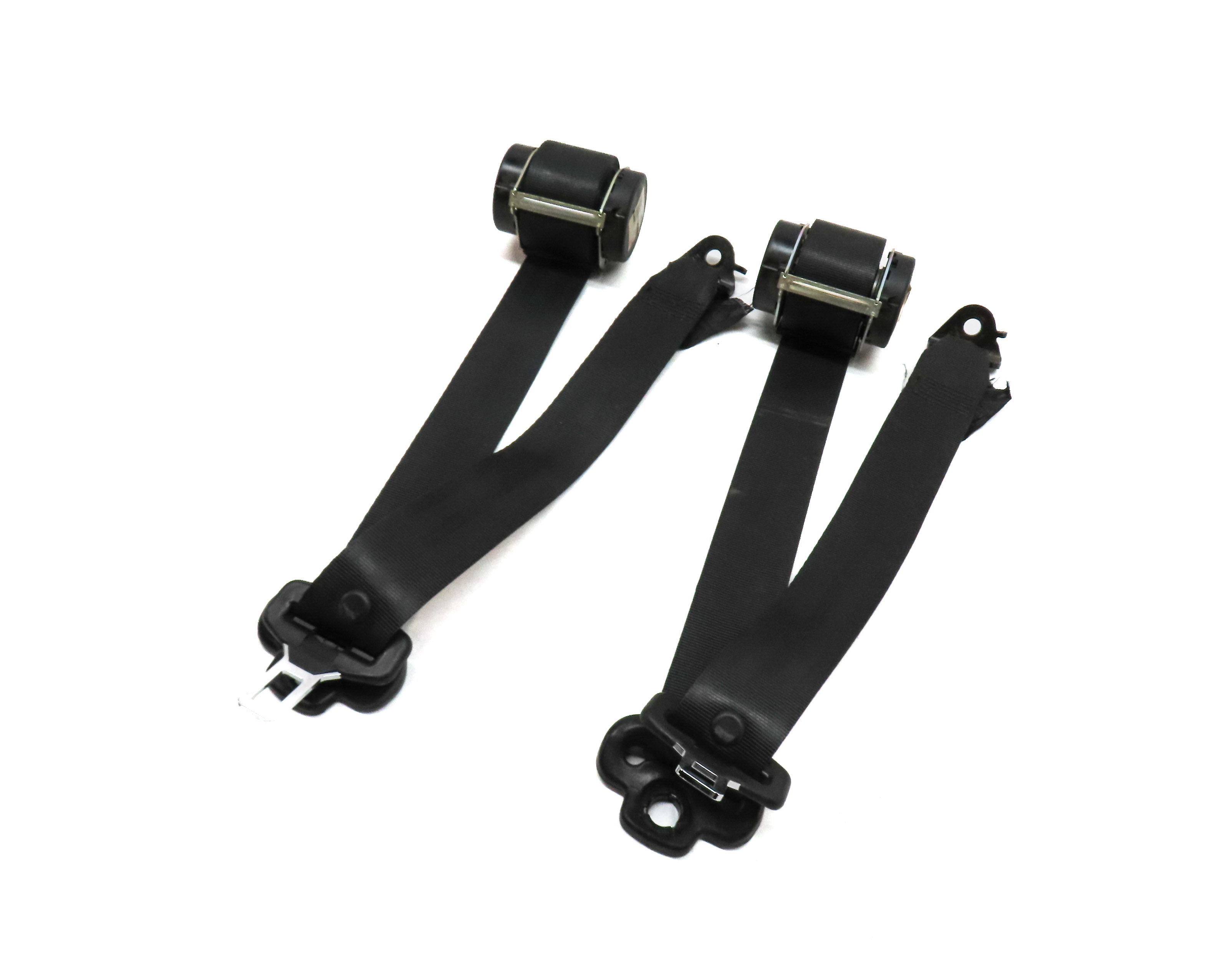 10 LAND ROVER LR4 L319 REAR 3RD ROW LEFT & RIGHT SEATBELT RETRACTOR SET (Black) — exact item pictured